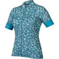 Endura - Women's Canimal Kurzarmtrikot - Fietsshirt, turkoois/blauw/grijs