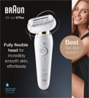 Braun Personal Care Silk-epil 9 Flex 9001 3D - Braun Silk-épil 9 Flex, Weiß, Gold, 40 Pinzette, Achsel, Bikini, Vorderer Oberschenkel, Innere Oberarme, Depilation, Rasieren, LED, China