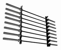 Toorx Wall Barbell Rack - Gunrack voor 8 halterstangen