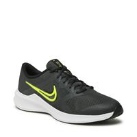 Nike Nike Downshifter 11 Hardloopschoen voor kids - Dark Smoke Grey/Black/White/Volt - Kind