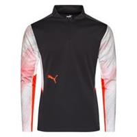 Puma Individual Cup Training 1/4 Zip donkergrijs/rood