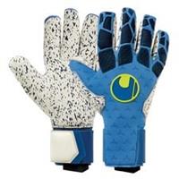 Uhlsport Keepershandschoenen Hyper Act Supergrip+ Finger Surround - Blauw/Wit/Fluo Yellow