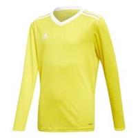 Adidas Voetbalshirt Tabela 18 - Geel/Wit Lange Mouwen Kinderen