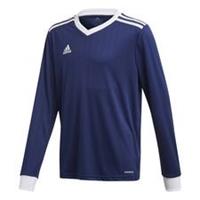 Adidas Voetbalshirt Tabela 18 - Navy/Wit Lange Mouwen Kinderen
