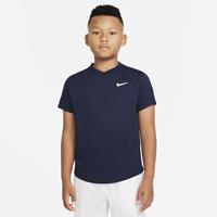 Nike Court Dri-FIT Victory Tennistop met korte mouwen voor jongens - Blauw