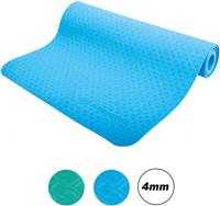 Schildkröt yogamat 183 cm blauw 2 delig