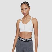 Nike Indy Padded sport-bh met V-hals en lichte ondersteuning - Wit