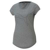 PUMA PERFORMANCE T-shirt met labelprint, model 'HEATHER'