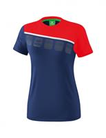 erima 5-C T-Shirt Damen new navy/red/white