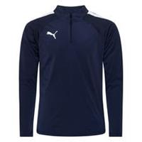 PUMA teamLIGA 1/4 Trainingstrui Donkerblauw Wit