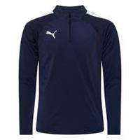 PUMA Trainingsshirt teamLIGA 1/4 Reißverschluss - Navy/Weiß