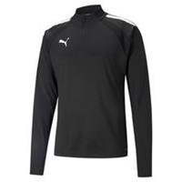 PUMA teamLIGA voetbaltop met kwartrits, Wit/Zwart