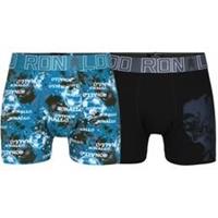 CR7 Underwear CR7 Boxershorts 2-Pack - Blauw/Zwart Kids