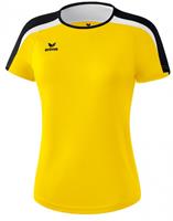 Erima T shirt Liga 2.0 dames polyester geel/zwart 
