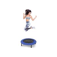 ECOMSOF Mini-Trampolin für drinnen und draußen mit rutschhemmenden Füßen Größenwahl Ø: ca. 102 cm