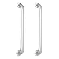 Wenko Wandhaltegriff Secura Premium, 2er Set, bis 120 kg belastbar - Silber matt - 