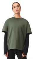 Thermoshirt Damen Polyester/elastan Grün 