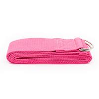 Spiru Yoga Riem D-ring Katoen Roze (183 cm)