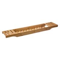 Decopatent Badrekje Voor Over Bad - 70 Cm Lang Bamboe Hout - Badrek