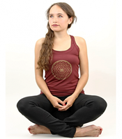 Yogi & Yogini Yoga top 'Yantra' Bordeaux L 