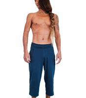 Yogi & Yogini Yogabroek 'Shaolin' driekwart man navy L 