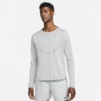 Nike Performance, Herren Laufshirt Dri Fit Advanced Slim Fit Langarm in hellgrau, Sportbekleidung für Herren