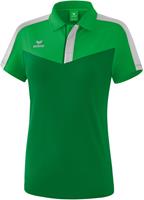 erima Squad Funktions Poloshirt Damen fern green/smaragd/silver grey