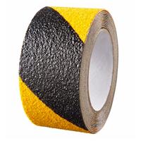 Anti-slip sticker. zwart geel op rol 3000 x 50 mm