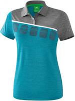 erima 5-C Poloshirt Damen oriental blue