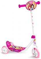 Princess 3 wiel kinderstep Meisjes Vrijloop Wit/Roze