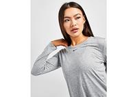 Nike Training One Langarmshirt Damen - Particle Grey/Heather/Black - Damen, Particle Grey/Heather/Black