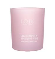 Joik Vegan geurkaars strawberry & sparkling wine