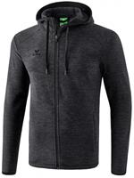 erima Fleece Jacket grau/schwarz Größe S