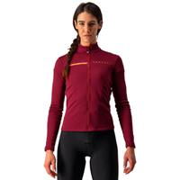 Castelli Sinergia 2 fietsshirt lange mouw bordeaux rood dames