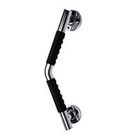 Praxis Ridder handgreep Ken M 48cm glanzend chroom zwart met antislip grip