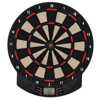 HOMCOM Elektronische Dartscheibe Dartboard Dart-set mit 6 Darts 30 Dartköpfe 26 Spiele und 185 Trefferoptionen für 8 Spieler mehrfarbig  39,5 x 2,2 x 44 cm