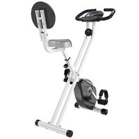 Heimtrainer F-Bike Fahrradtrainer mit 8 stufig einstellbarem Magnetwiderstand höhenverstellbar Stahl Schwarz+Weiß 43 x 97 x 109 cm - Homcom