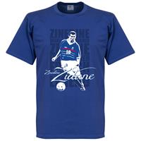 Retake Zinedine Zidane Legend T-Shirt - Blauw - Kinderen - 10 Years