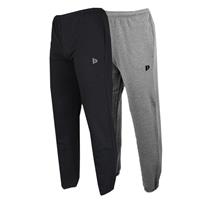 Donnay Donnay Heren - 2-Pack - Joggingbroek Alec - Zwart & Zilvergrijs