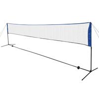 vidaXL Badmintonnet met shuttles 600 x 155 cm