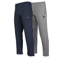 Donnay Donnay Heren - 2-Pack - Joggingbroek Wess - Navy & Zilvergrijs