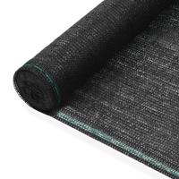 vidaXL Tennisblende HDPE 1,2x100 m Schwarz 