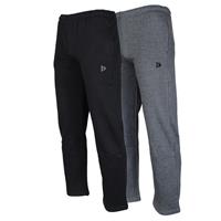 Donnay Donnay Heren - 2-Pack - Joggingbroek Wess - Zwart & Donkergrijs