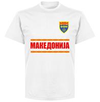 Retake Macedonië Team T-Shirt -Wit - Kinderen - 10 Years