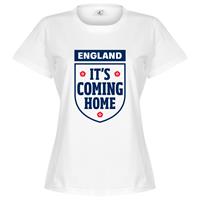 Retake It's Coming Home England Dames T-Shirt - Wit