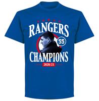 Retake Rangers FC 55 Champions T-Shirt - Blauw - Kinderen - 10 Years