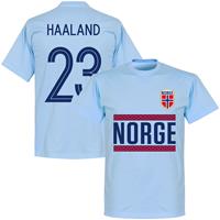 Retake Noorwegen Haaland Team T-Shirtichtblauw - Kinderen - 6 Years