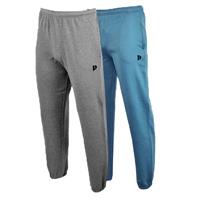 Donnay Donnay Heren - 2-Pack - Joggingbroek Alec - Zilvergrijs & Vintage blauw