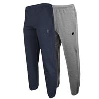 Donnay Donnay Heren - 2-Pack - Joggingbroek Alec - Navy & Zilvergrijs