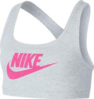 Nike G Nk Bra Classic Veneer Nsw Ct Sportbeha Dames - Birch Heather/(Laser Fuchsia) (Htr)